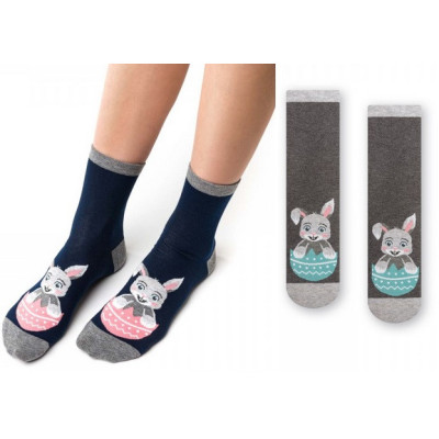 Dámske ponožky Veľkonočný Zajko