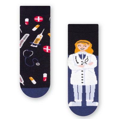 Dievčenské nerovnaké ponožky Lekárka