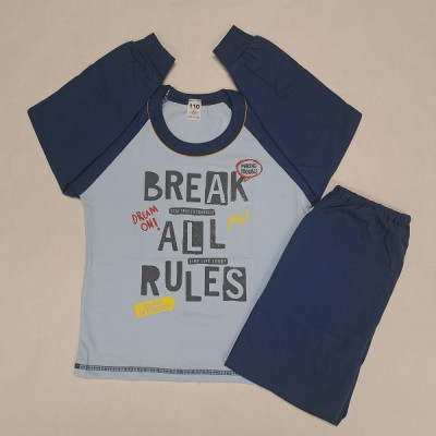 Chlapčenské pyžamo Break Rules dlhé