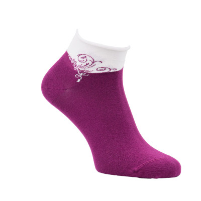 Dámske ponožky bez patentu Ornament