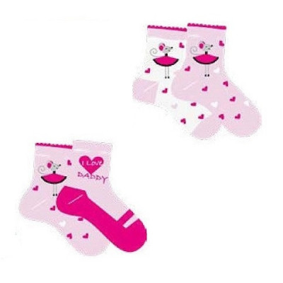 Dojčenské dievčenské ponožky Baby - 2 páry