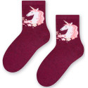 Dievčenské ponožky Jednorožec 014