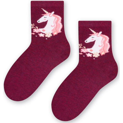 Dievčenské ponožky Jednorožec 014