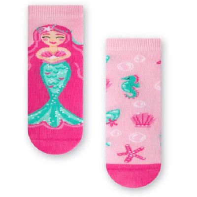 Dievčenské nerovnaké ponožky Morská panna