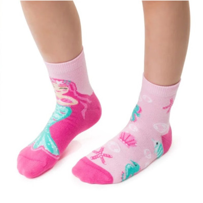 Dievčenské nerovnaké ponožky Morská panna