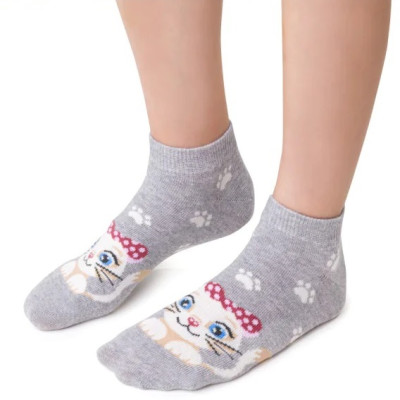 Dievčenské ponožky Mačička 014